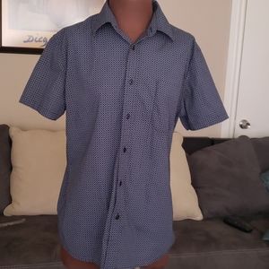 Wassio Button Up Short Sleeve Mens Shirt